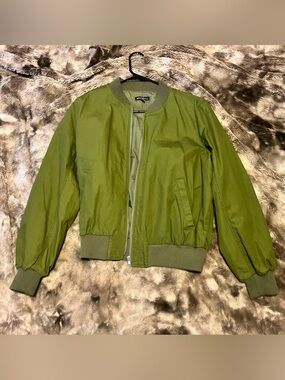 J.Crew Mercantile Olive Green Bomber Jacket Size Medium - NWT